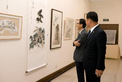 중국연대-한국 군산시 서예,미술,사진 교류전