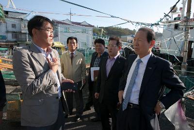 수산물종합센터 시장님 현장방문