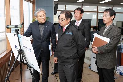 군산항 해양관제센터 부시장 현장방문