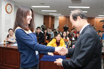 군산대학교 중국인 유학생 시정설명회