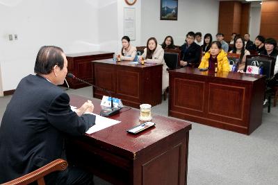 군산대학교 중국인 유학생 시정설명회