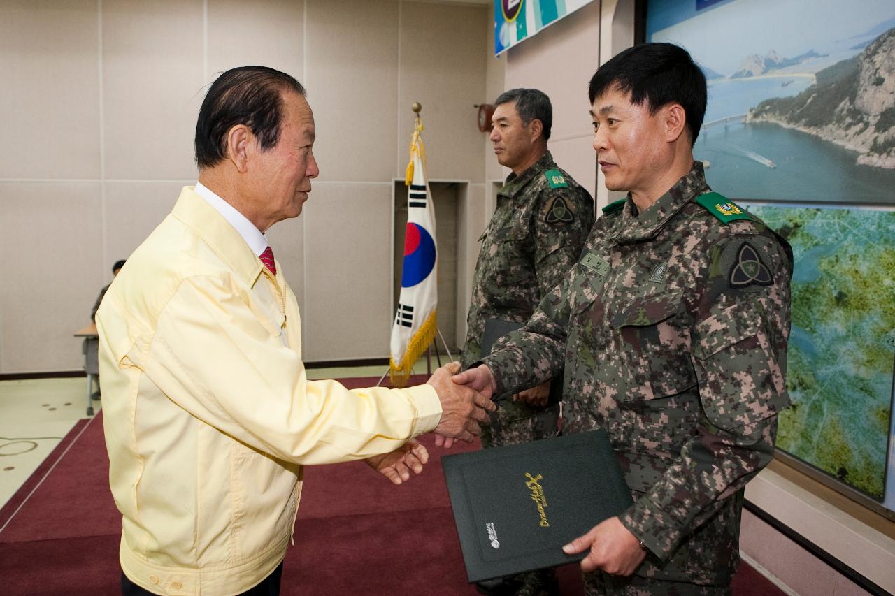 예비군부대 정기감사 강평