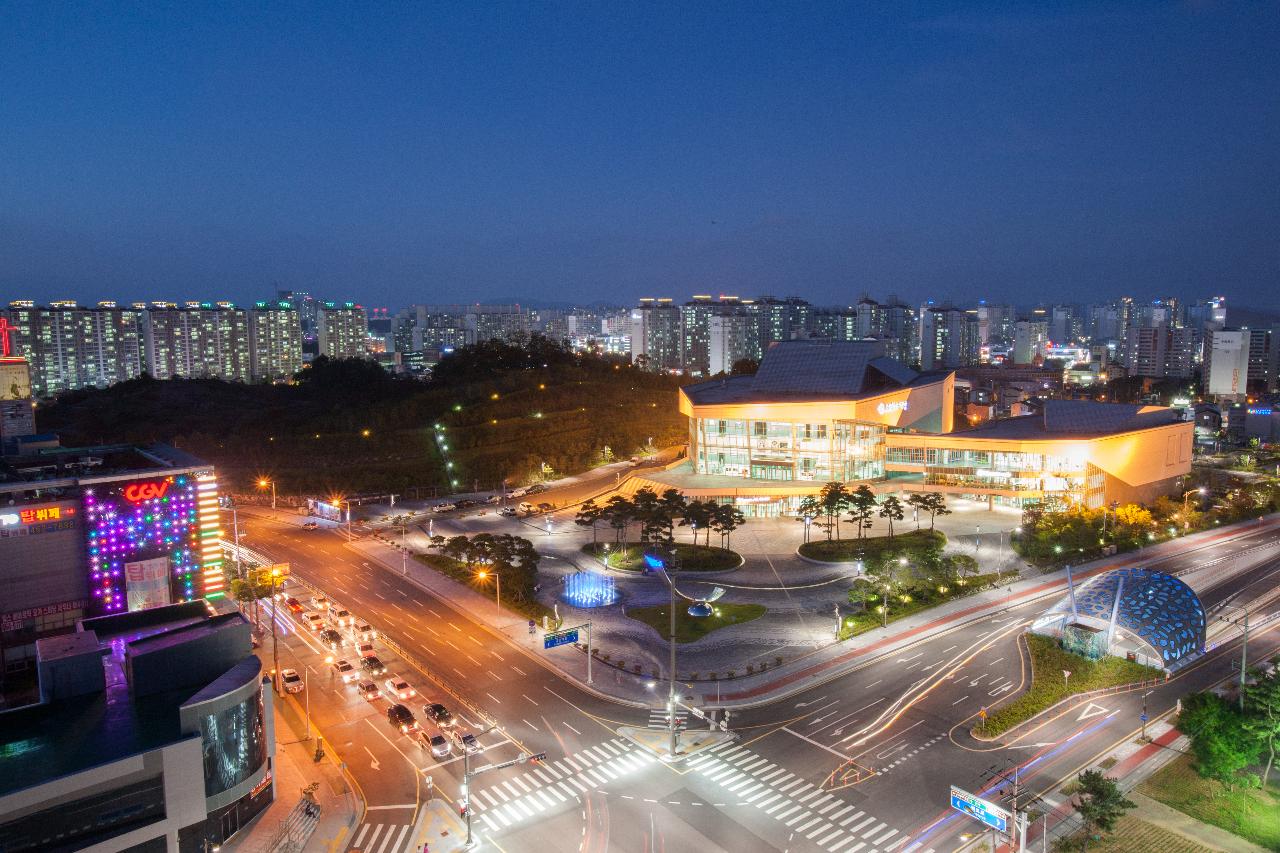 예술의전당 바닥분수 야경