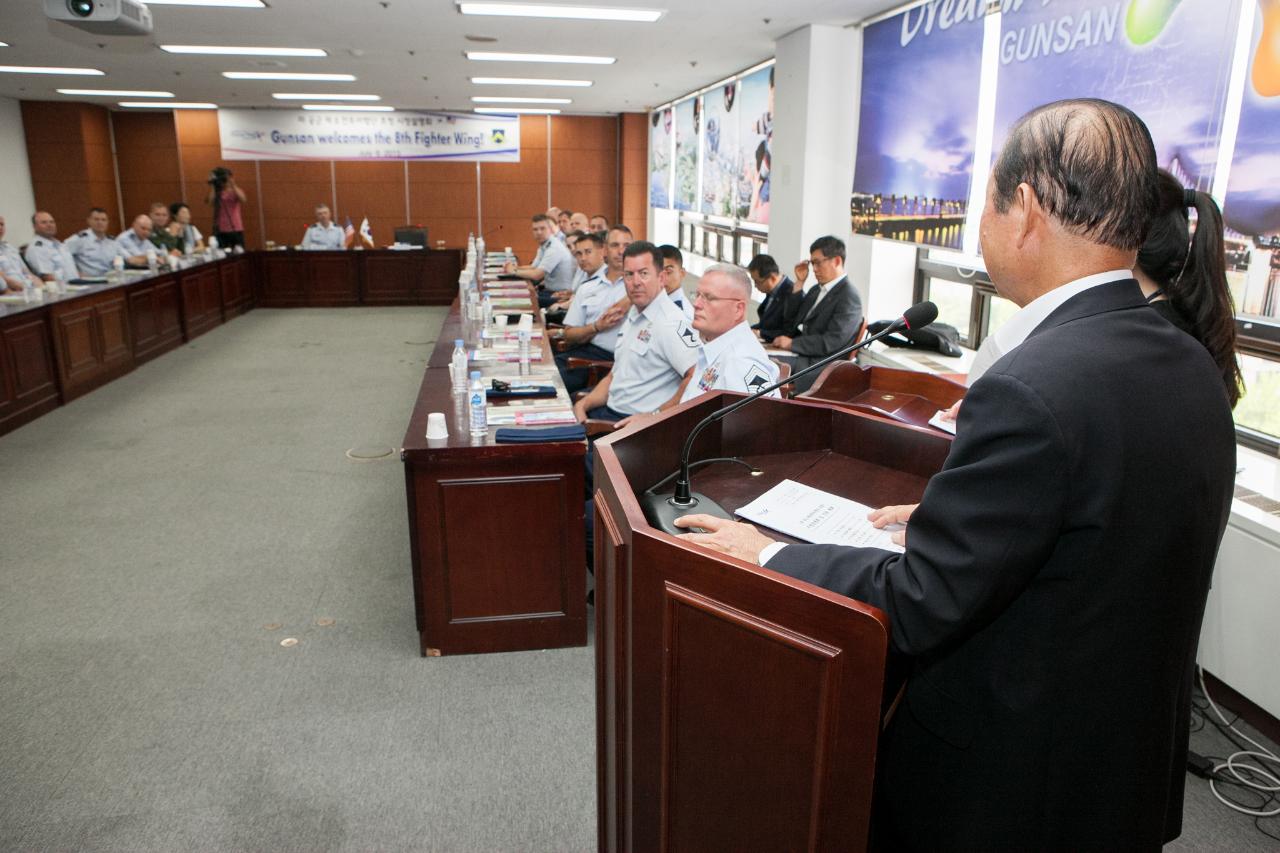 미공군 장교단 군산방문