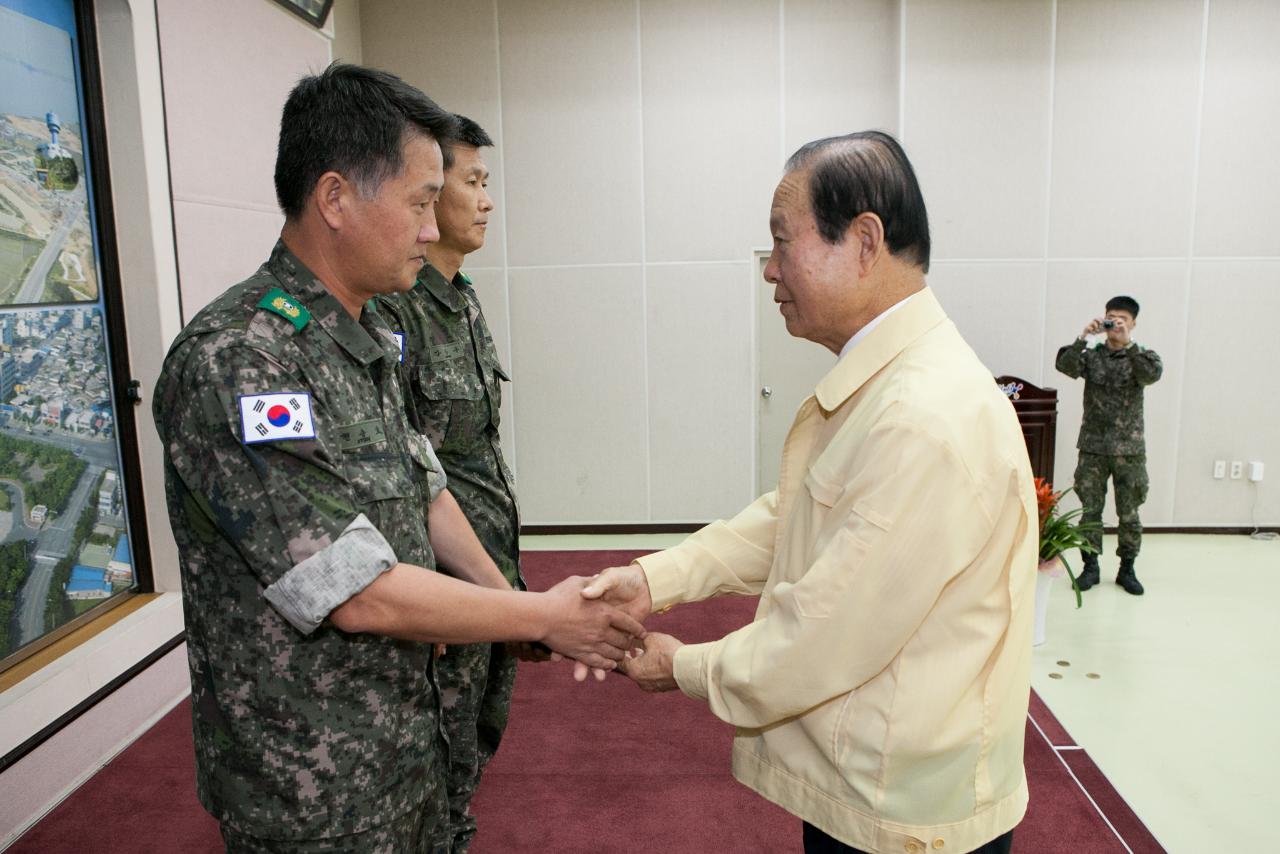 군산시 통합방위태세 감사강평