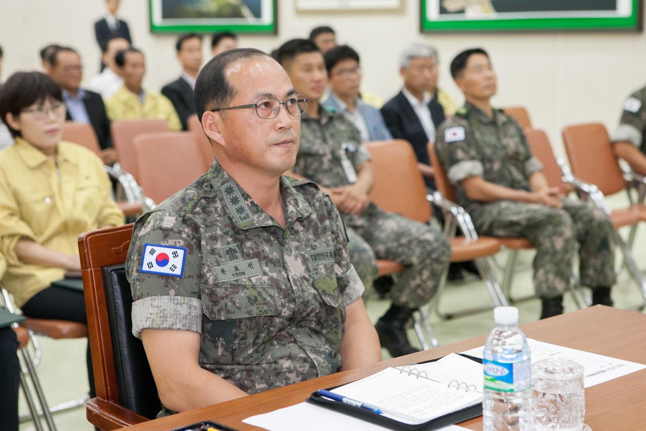 군산시 통합방위태세 감사강평