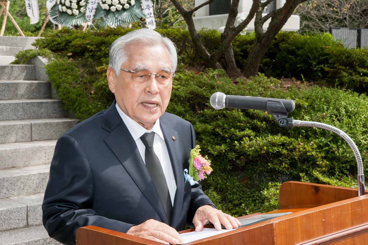 군산사범학교 학도의용군 추모제