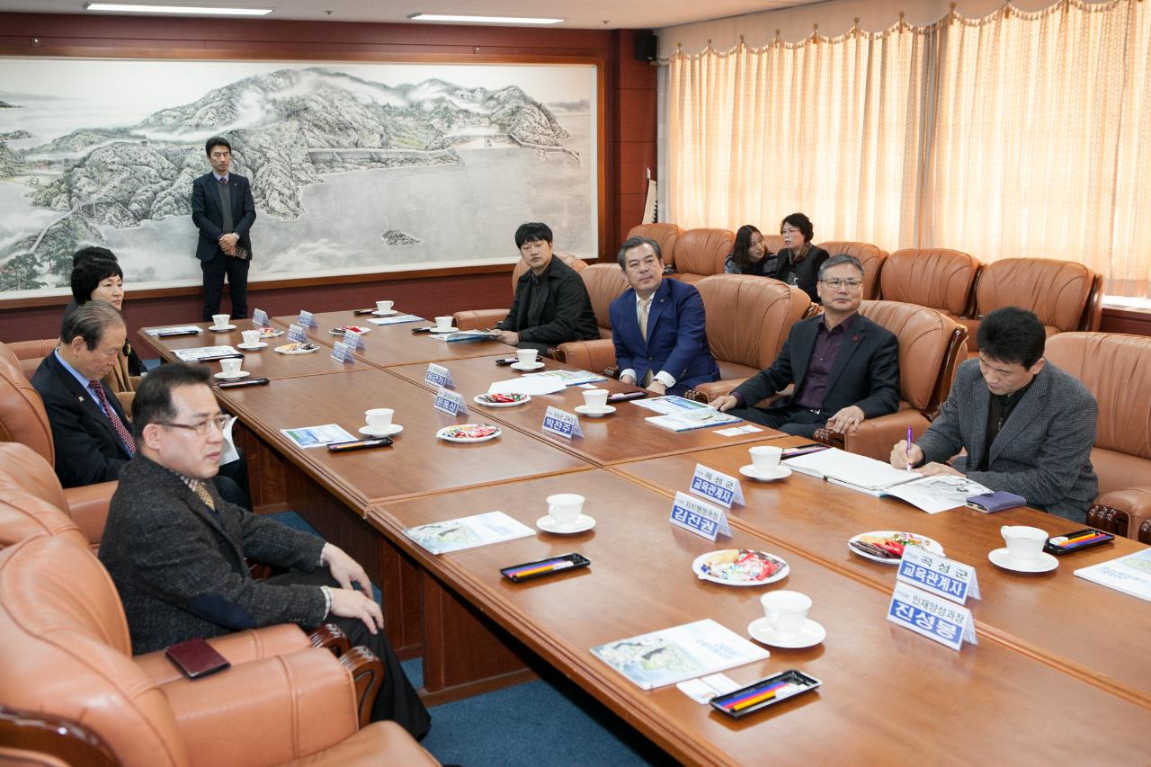 교육지원사업 벤치마킹 곡성군수 방문