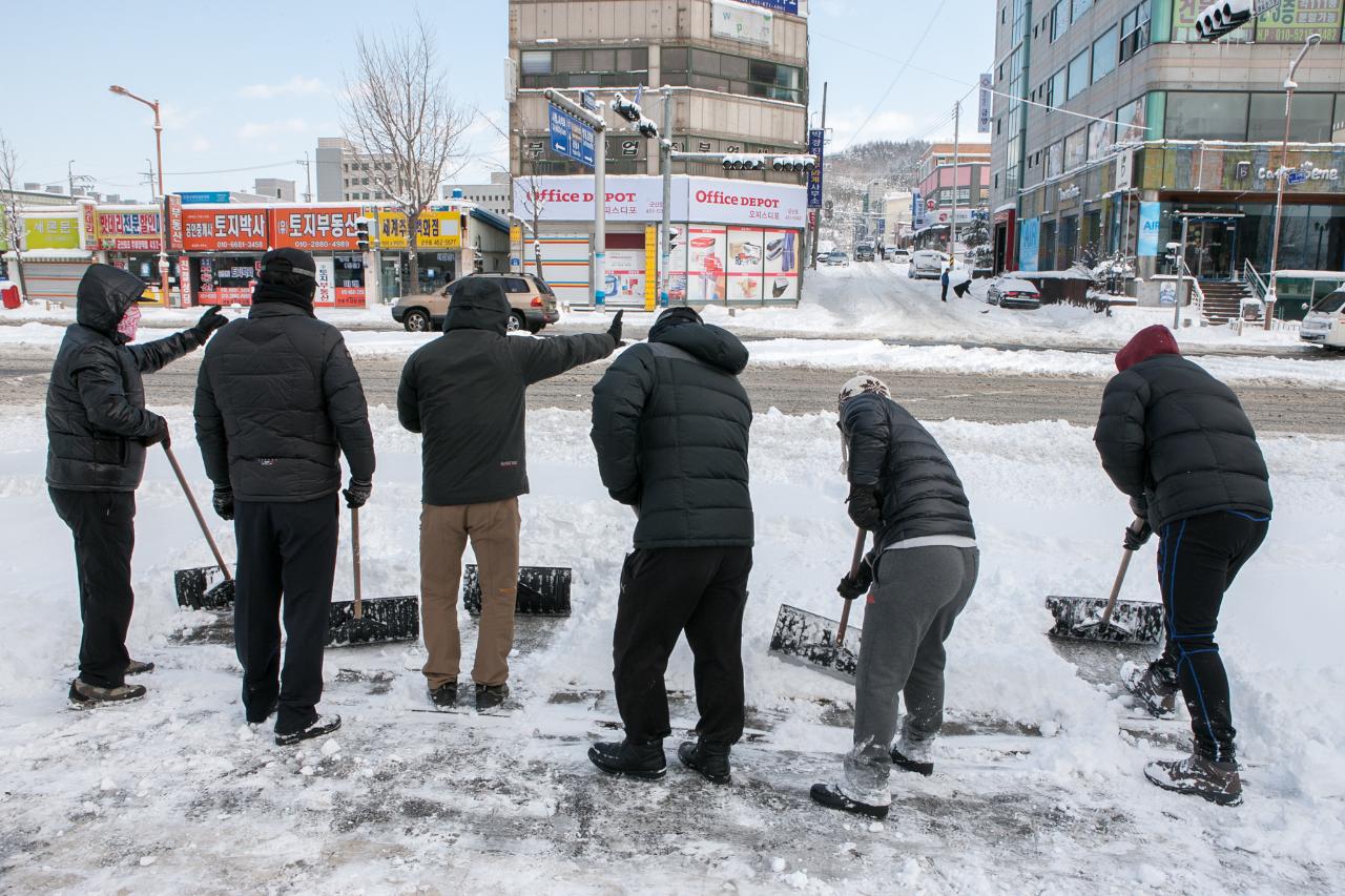 제설현장