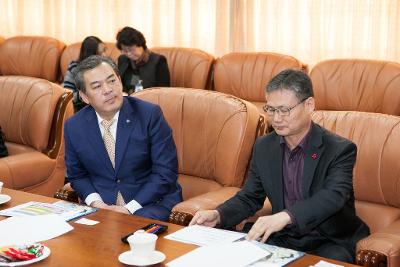 교육지원사업 벤치마킹 곡성군수 방문