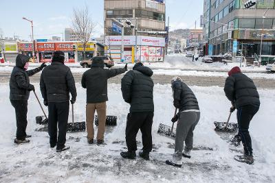 제설현장