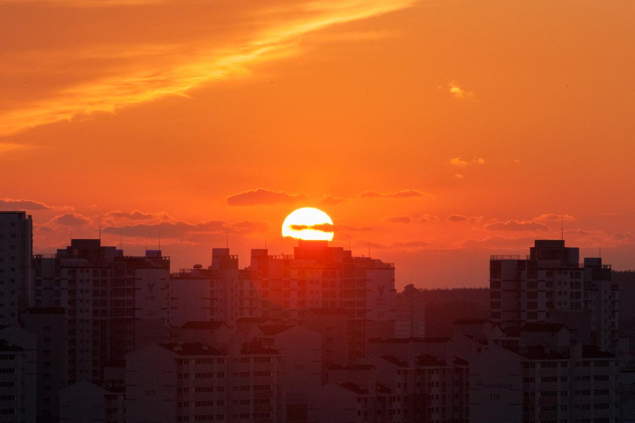 수송동 일몰