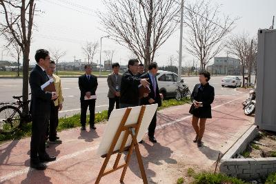 꽁당보리축제장 현장점검