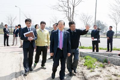 꽁당보리축제장 현장점검