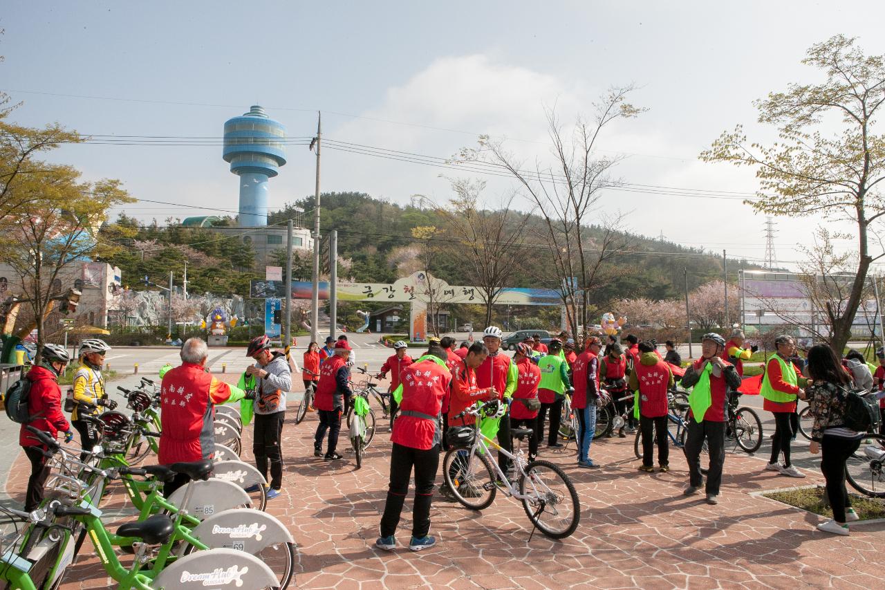 중국 산동성 자전거 동호회 군산방문