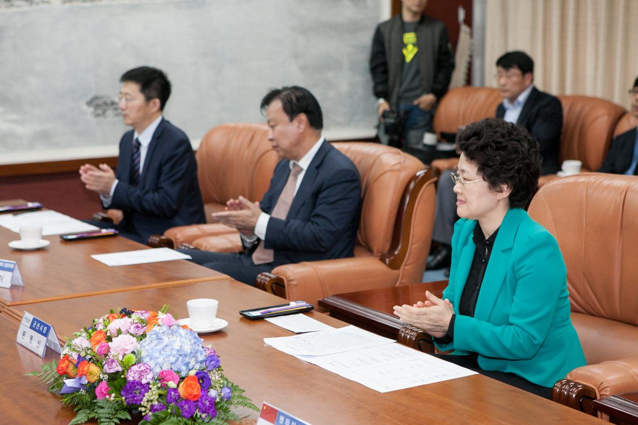 중국 연대시장 방문