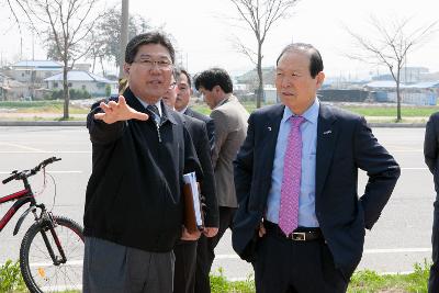 꽁당보리축제장 현장점검