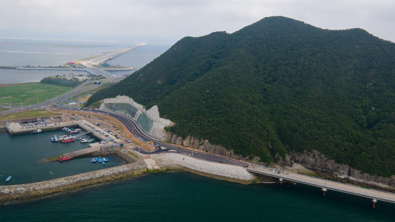 고군산연결도로 드론 사진