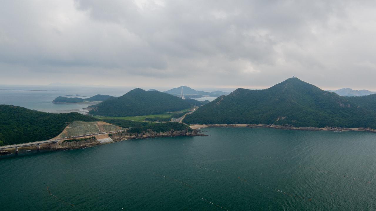 고군산연결도로 드론 사진