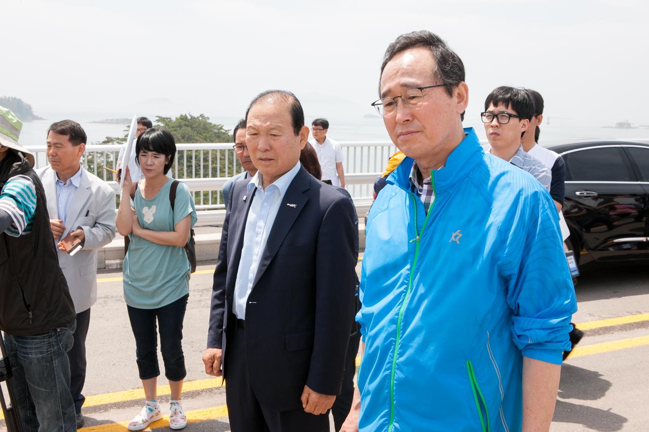 전북도지사 고군산연결도로 방문