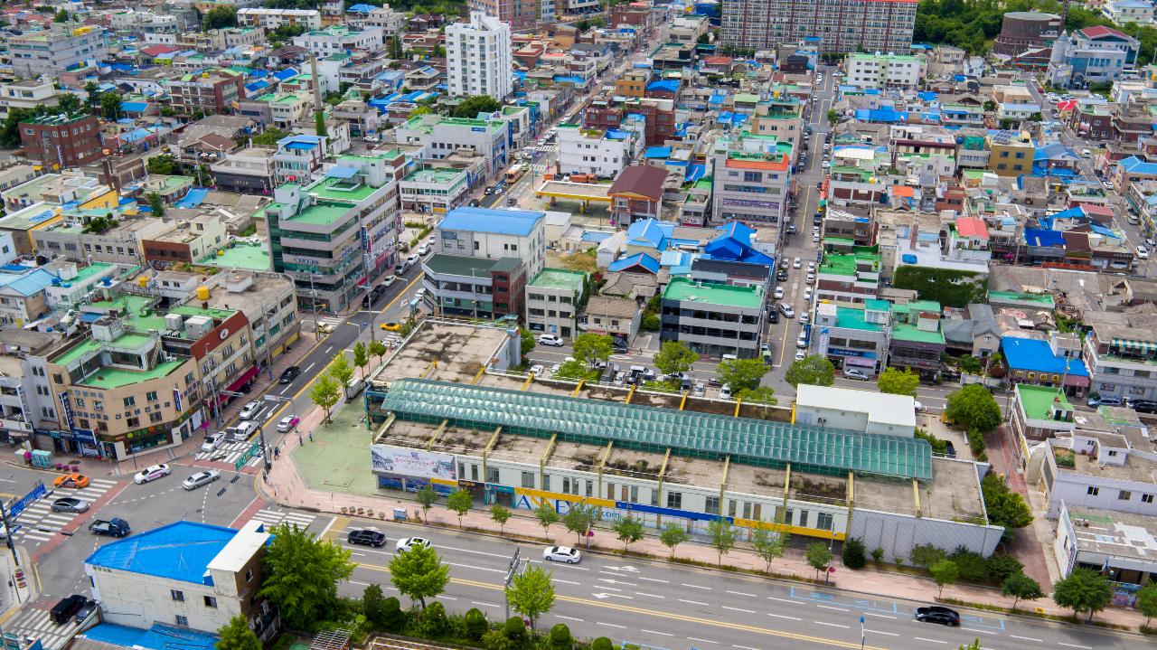 옛 시청 부지 드론 사진