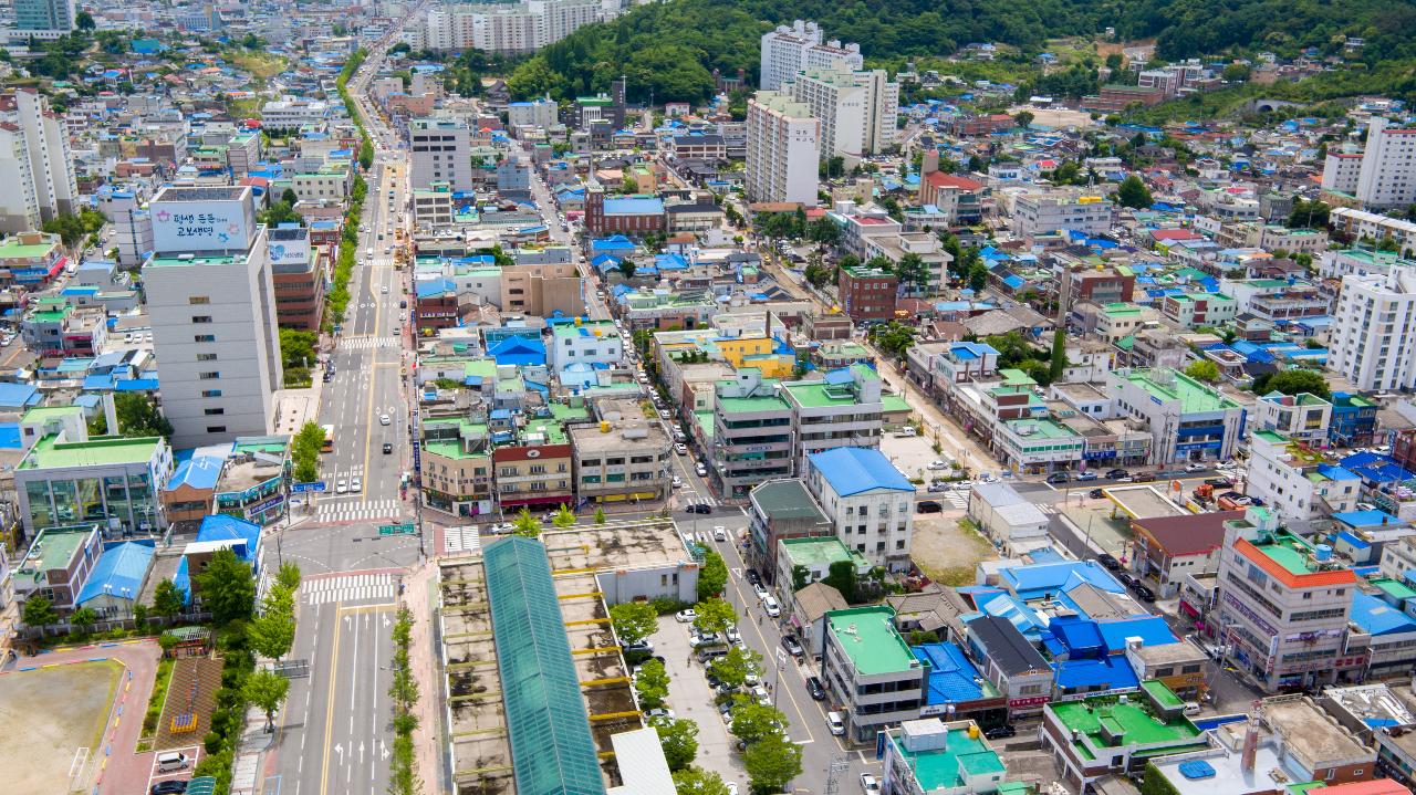 옛 시청 부지 드론 사진