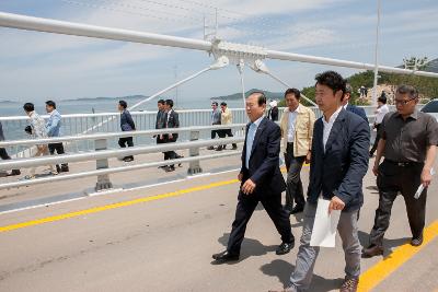 전북도지사 고군산연결도로 방문