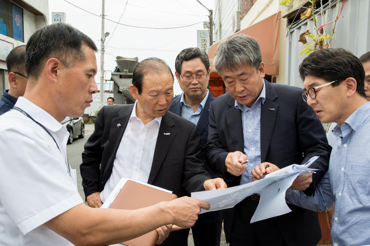 현장방문(경포천,해망동,하수처리장)