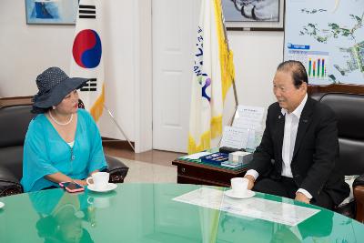 미국 타코마시 대한부인회 군산방문