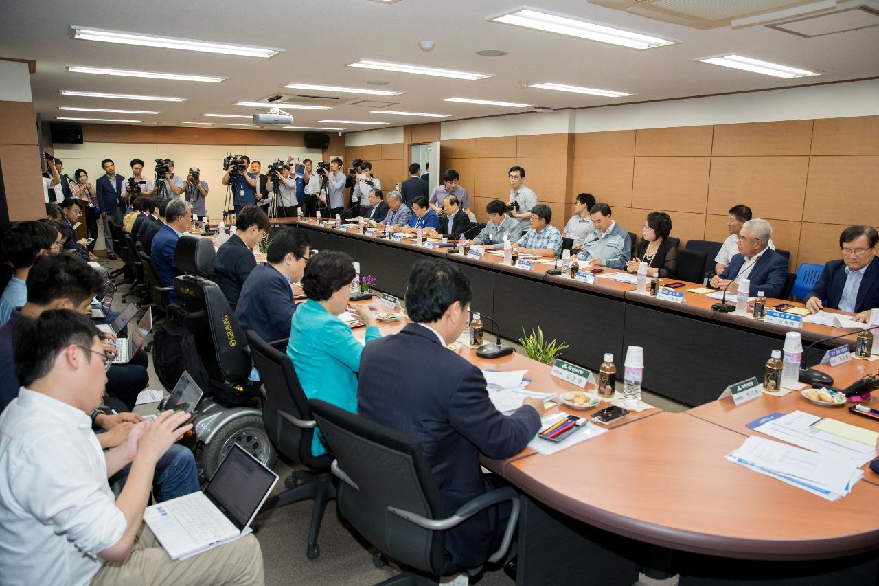 국민의당 비상대책위원회 조선업종 구조조정에 따른 간담회