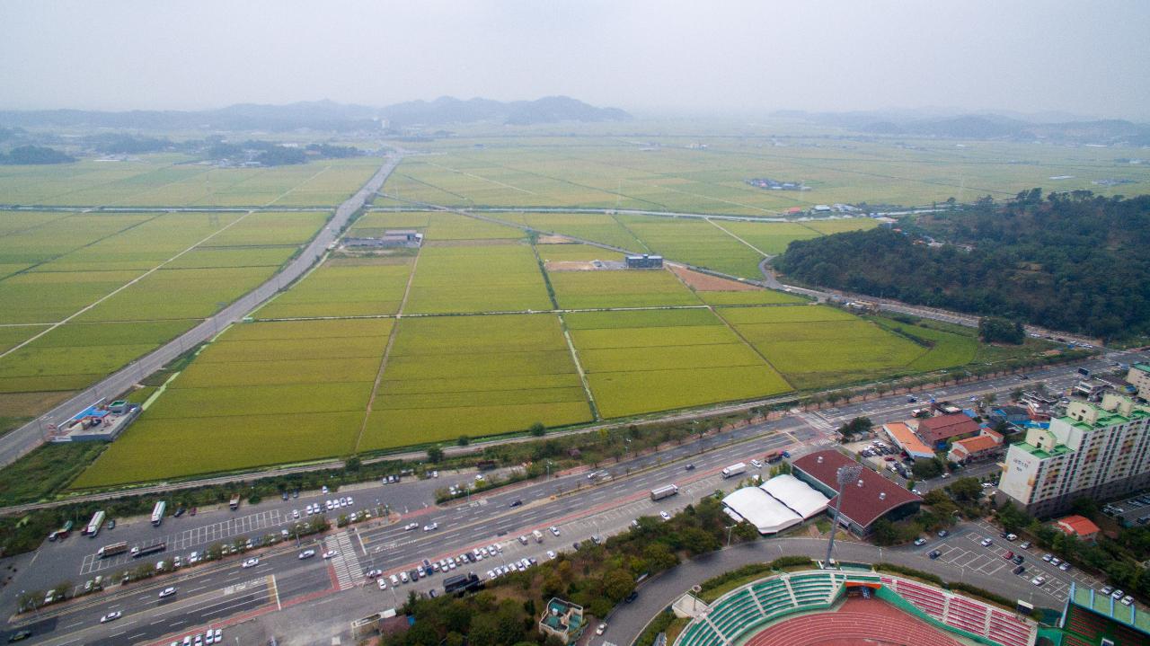 전북대학교병원 부지 드론 사진