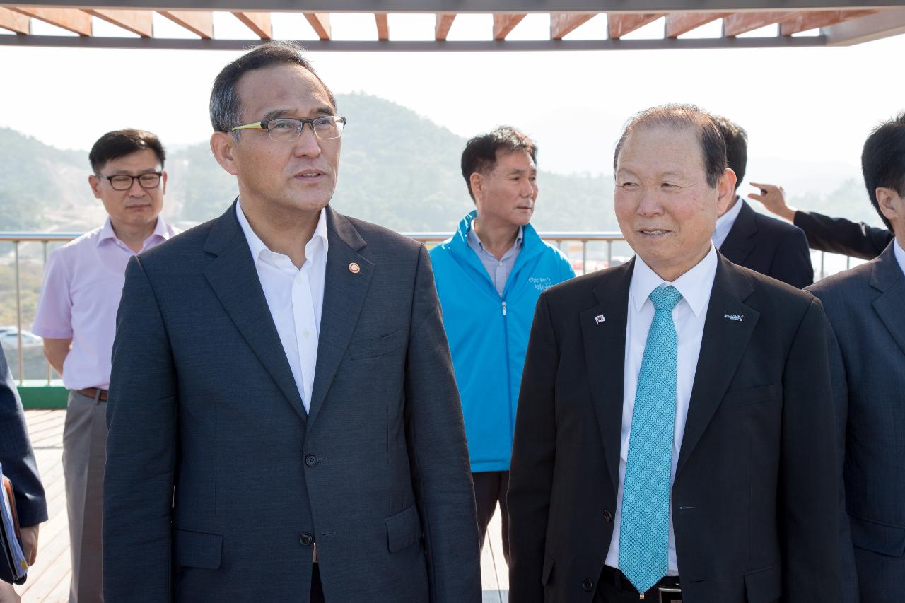 행자부장관 고군산연결도로 방문