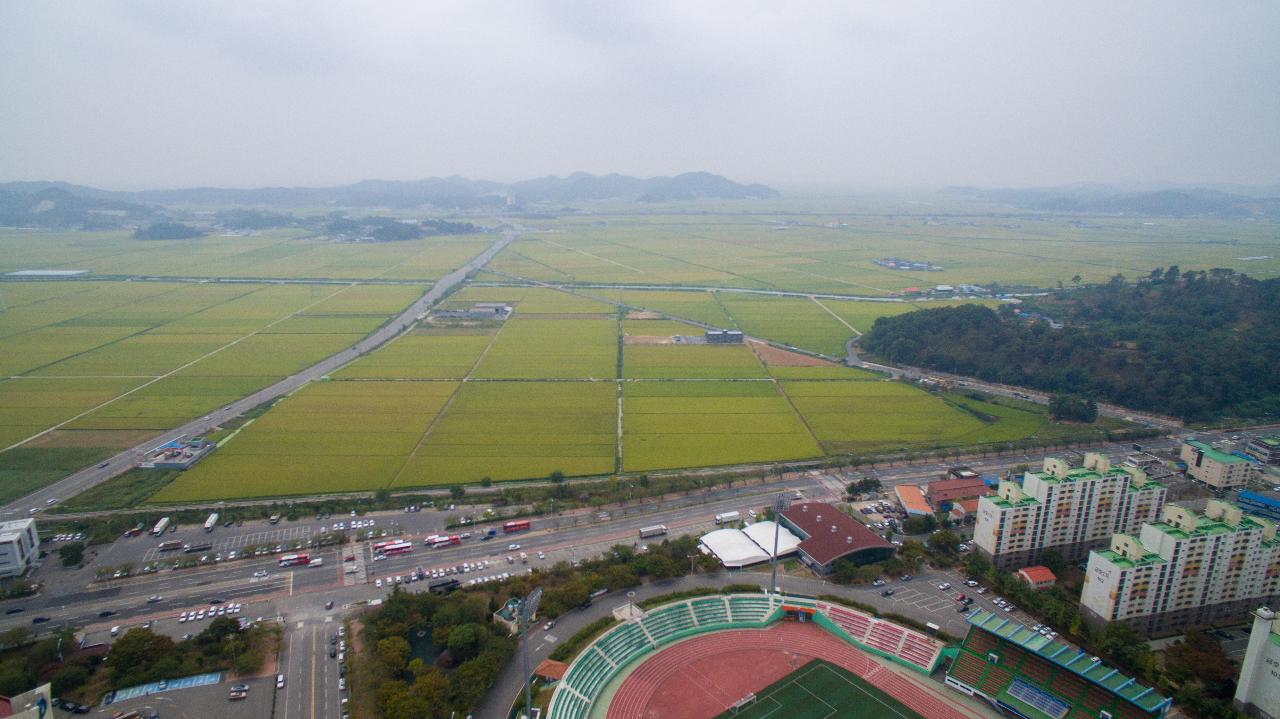 전북대학교병원 부지 드론 사진