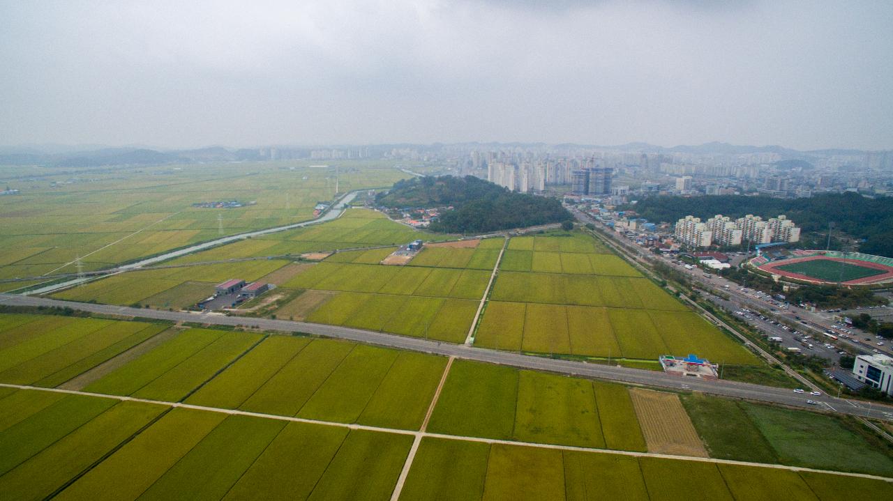 전북대학교병원 부지 드론 사진