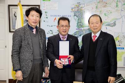 군산대학교 총장 자치행정국장 감사패수여