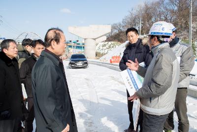 동백대교 공사현장 방문