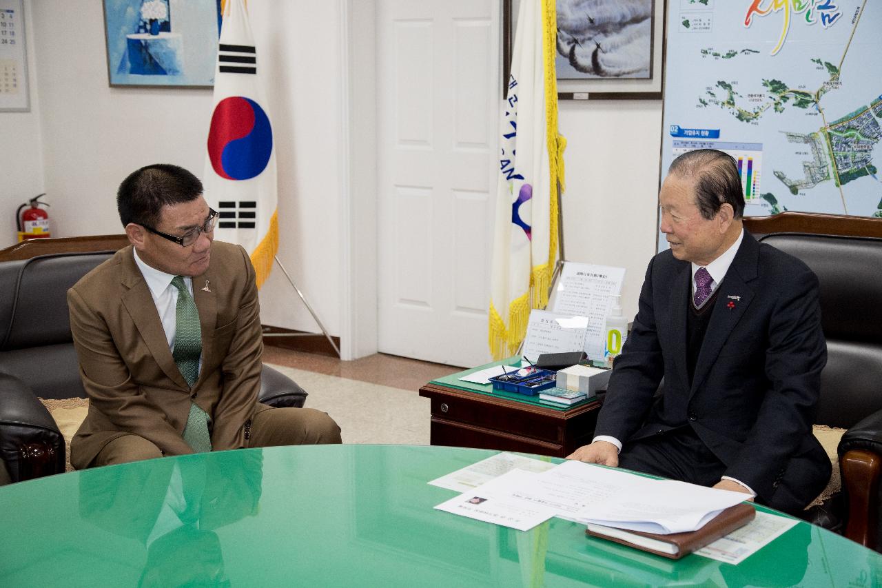 이웃돕기 성금 기탁식(전북축구협회)