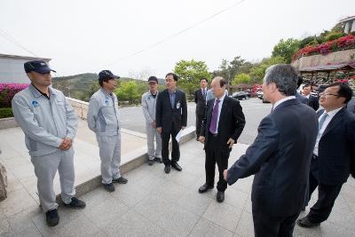 현장방문(꽁당보리축제장,플라즈마연구원,임피승화원)