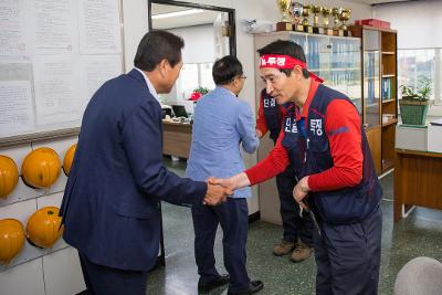 부시장님 한국유리 노사협의