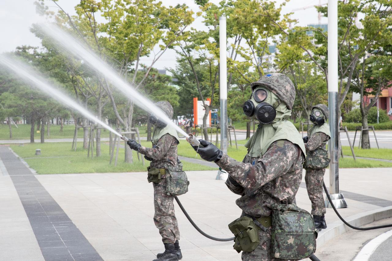 국가기반시설 테러 및 폭격 대응훈련(군산발전처)