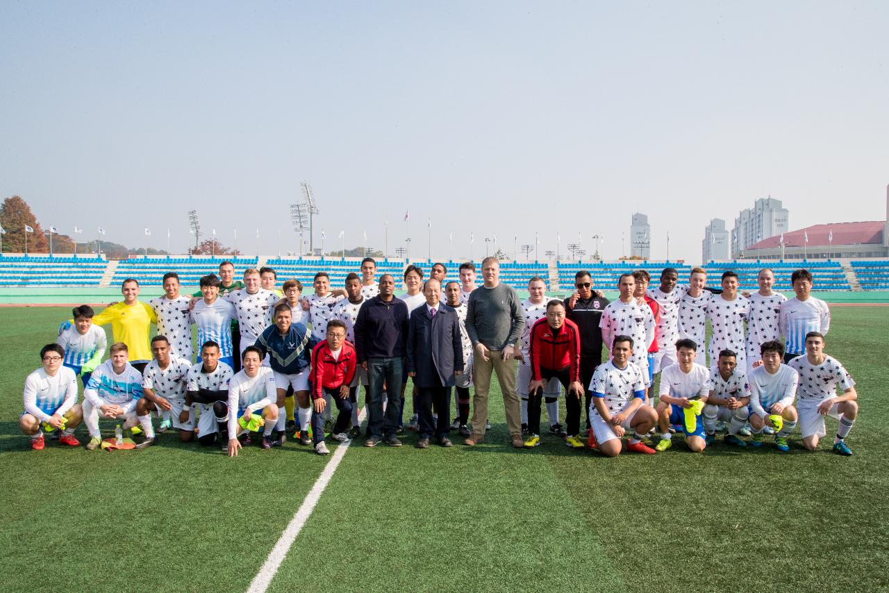 한미친선 축구경기 격려방문