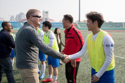 한미친선 축구경기 격려방문