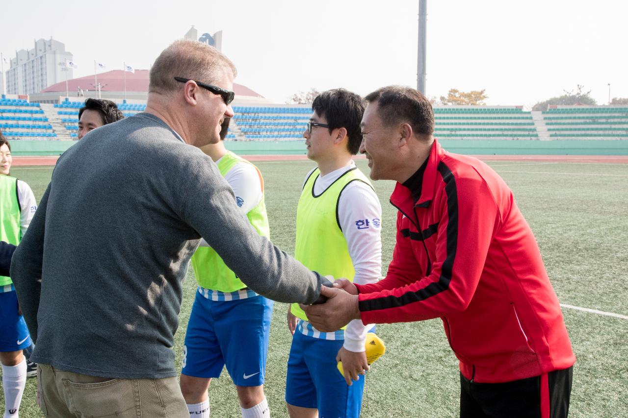 한미친선 축구경기 격려방문