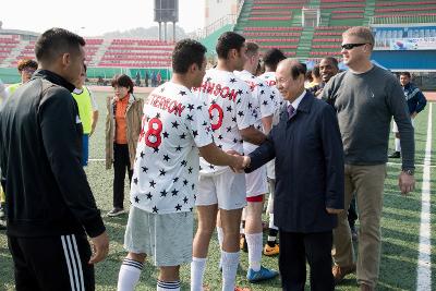 한미친선 축구경기 격려방문