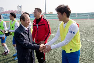 한미친선 축구경기 격려방문