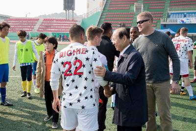 한미친선 축구경기 격려방문