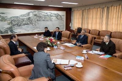 중국 연태 노동대학교 총장 간담