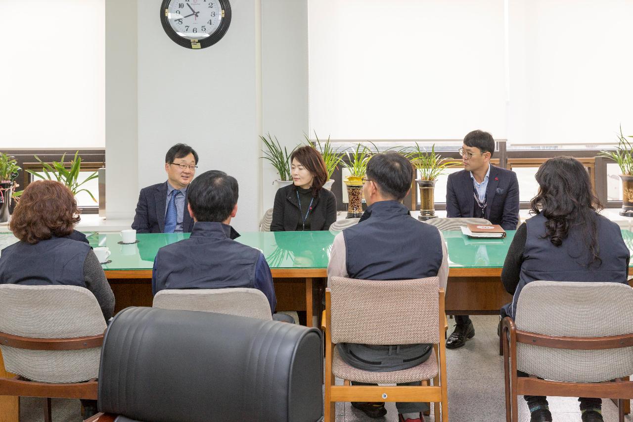 군산시청 열린노조 기탁식