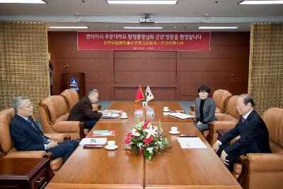 중국 연태 노동대학교 총장 간담