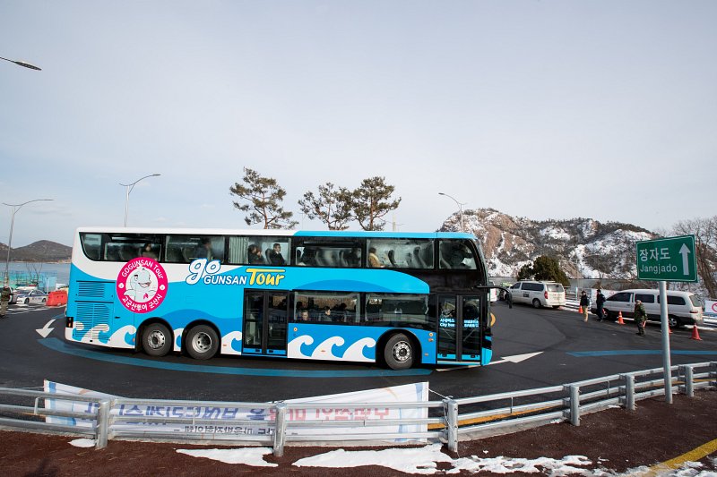 관광형2층 시내버스 시범운영 시승식